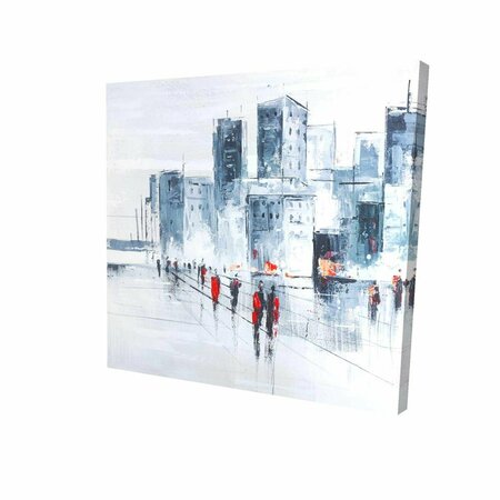 FONDO 16 x 16 in. Walk in the City-Print on Canvas FO2791221